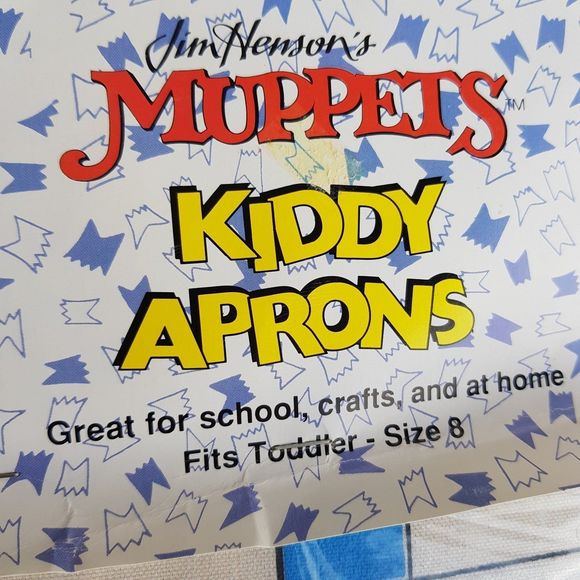 Vintage Miss Piggy Apron Smock Jim Henson's Muppets Toddler Size 8 NOS Unopened - Picture 3 of 8